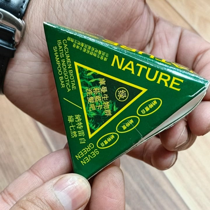 Nature Seven Green Tea Cas Bar Featuring Platycladus Orientalis Leaf And Wusiman Grass Extract Hair Care Shampoo Soap ( 50gram ) nonosale in Pakistan