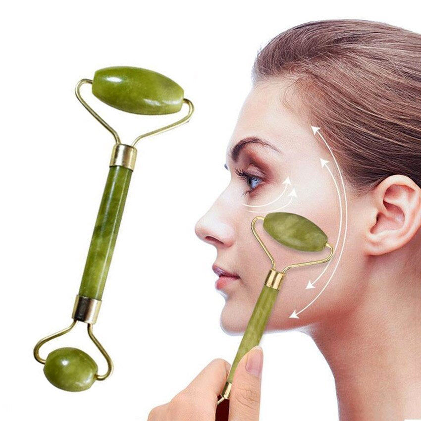 3-in-1 Face Roller Combo Pack – Marble Jade Roller, Ice Roller & Derma Roller | Skin Tightening, Anti-Aging, and Glow Enhancing Facial Massager Set