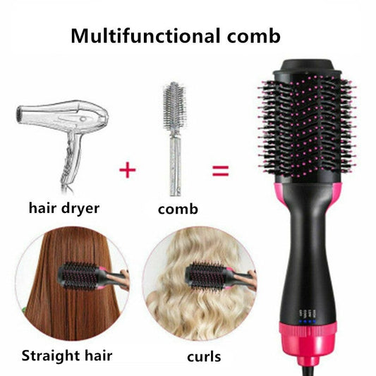Remington Style 3-in-1 Hair Dryer Styler Brush — Hot Air Brush + Diffuser + Round Brush | 2200W Quick Dry | Best Hair Dryer for Girls & Men | Pakistan